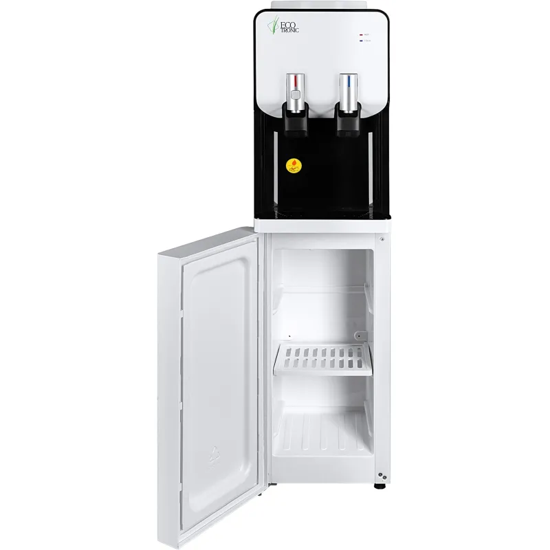Кулер напольный ECOTRONIC M40-LCE white-black со шкафчиком