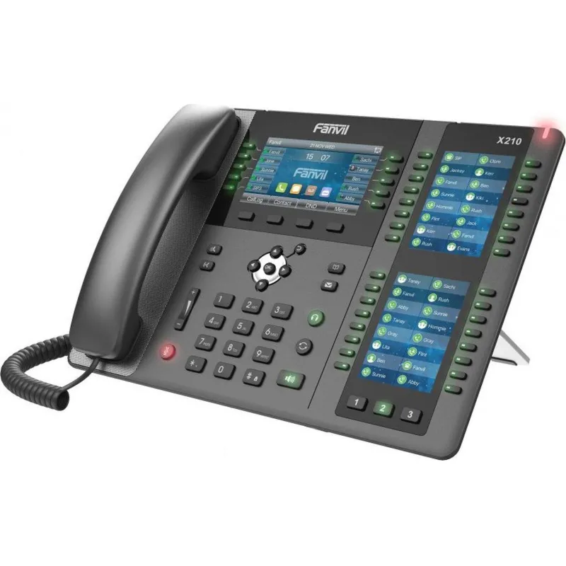 IP-телефон Fanvil X210 2xE10/100/1000, 20 SIP, IPV6, POE + Gigabit, PSU