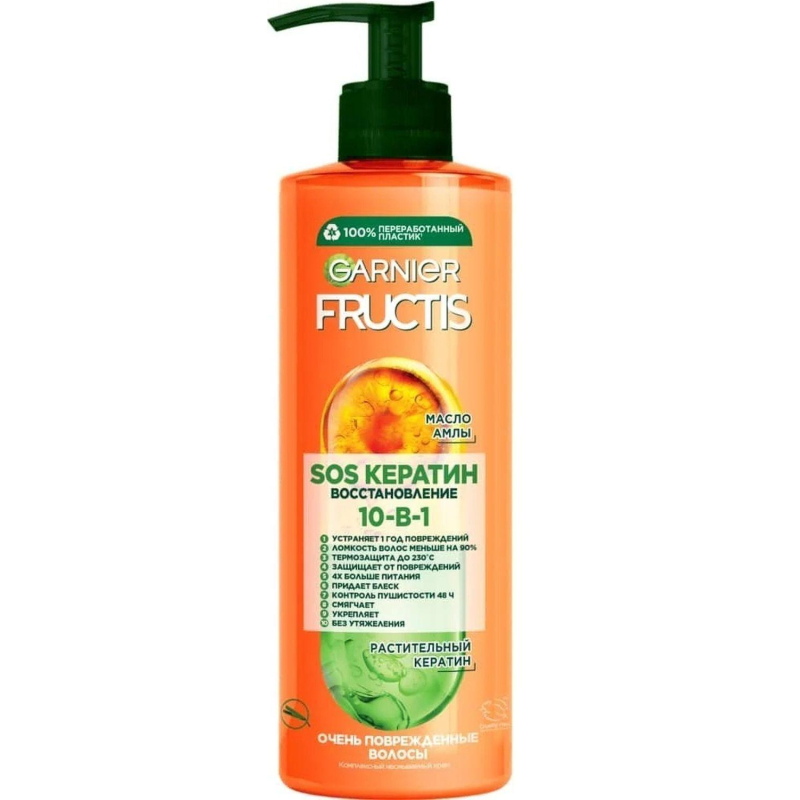 Маска для волос Garnier Fructis SOS Спасатель 10в1, 400 мл