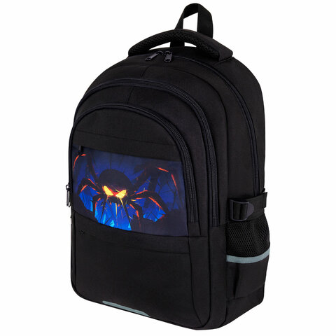 Рюкзак BRAUBERG VIBE, 2 отделения, 5 карманов, "Dark spider", 40х28х14 см, 273174 Рюкзак BRAUBERG VIBE, 2 отделения, 5 карманов, "Dark spider", 40х28х14 см, 273174