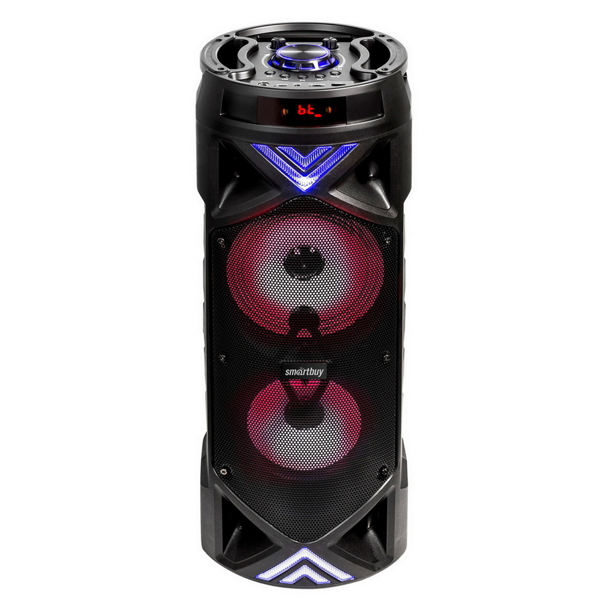 Колонка портативная Smartbuy BOOM MK III, 30Вт, Bluetooth, MP3, FM-радио, micro SD, микрофон, пульт, подстветка, черный