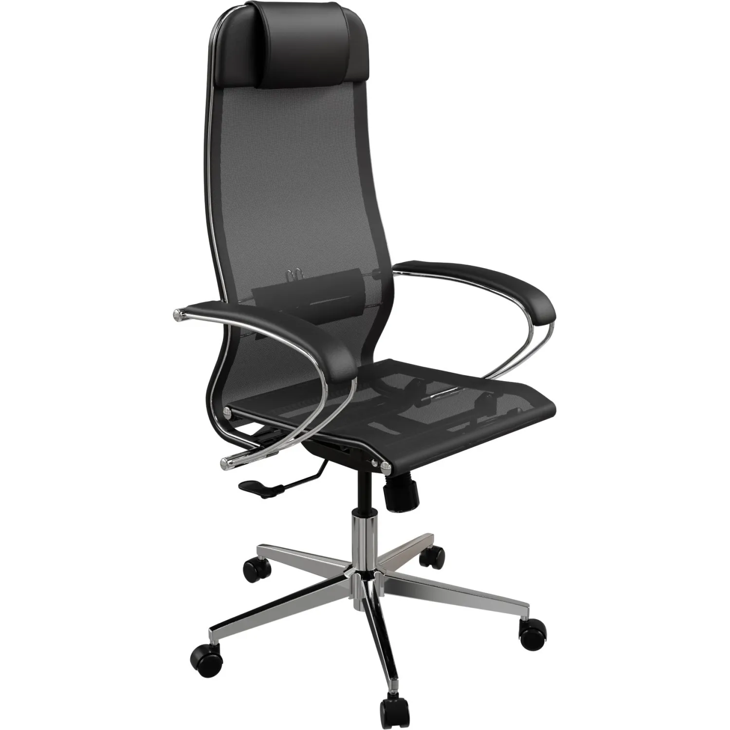 Кресло МТ_ErgoLife Set 4/подл.131/осн.Synchro 004 Черный z212.16.1.3E3
