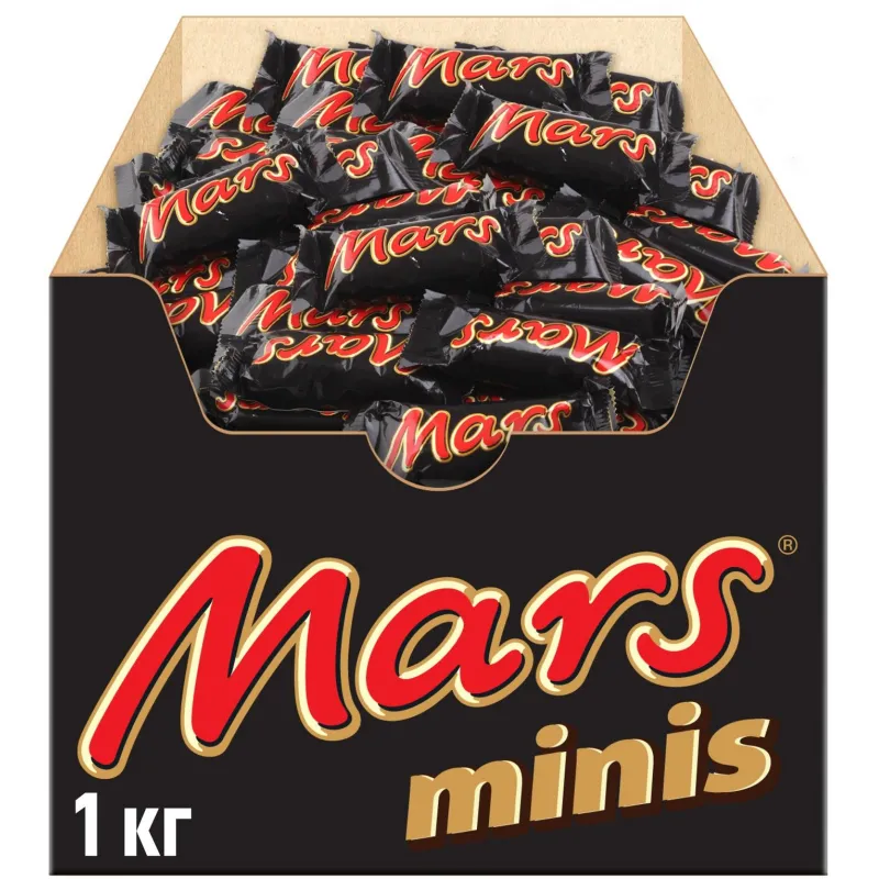 Шоколадные батончики Mars Minis 1 кг