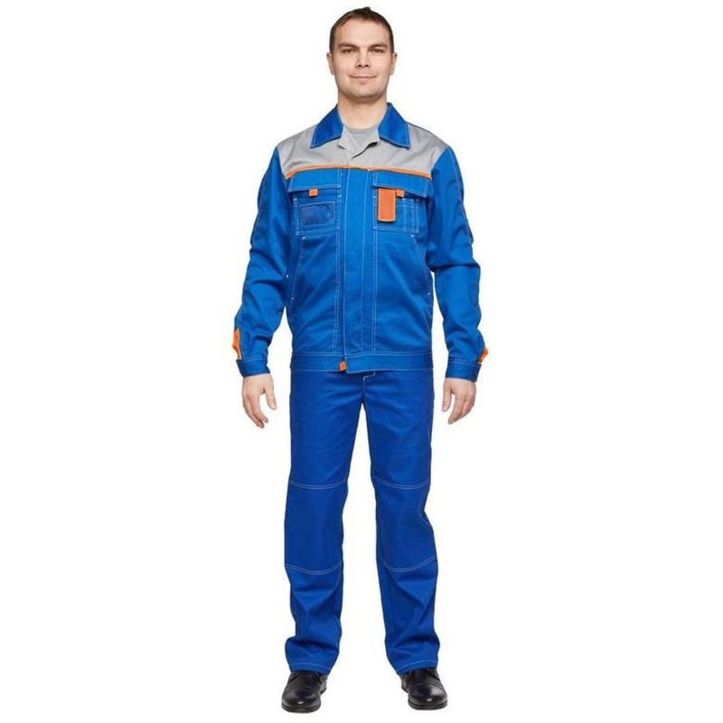 Костюм летний муж л10-КБР вас/сер/оранж (р.60-62) 182-188 (серия л)