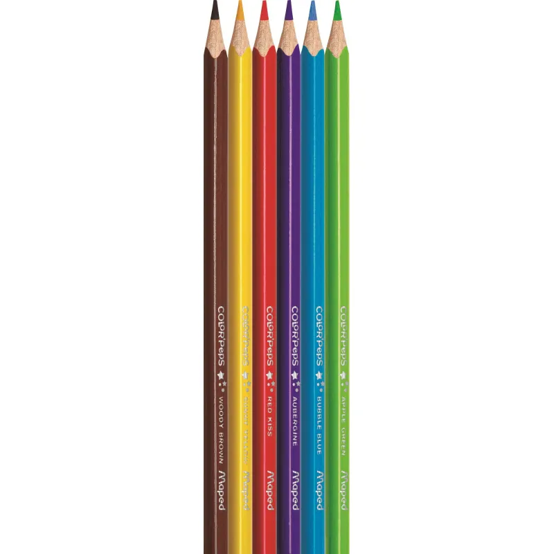 Карандаши цветные COLOR'PEPS, 6 цв.