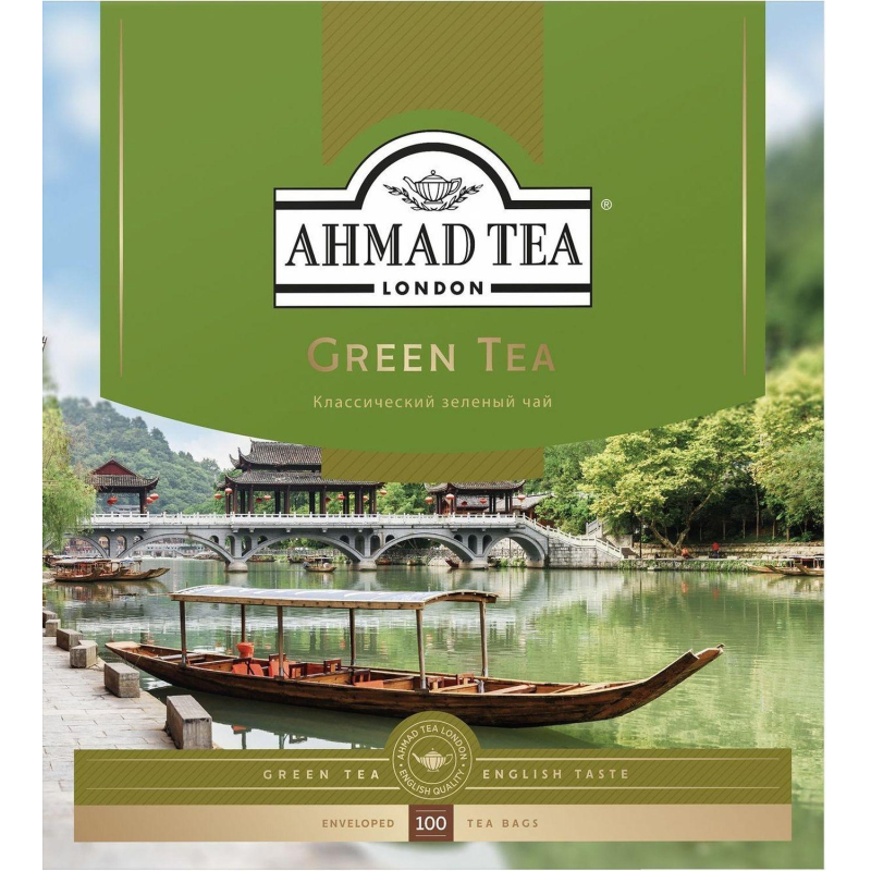 Чай Ahmad Green Tea зеленый 100пак/уп