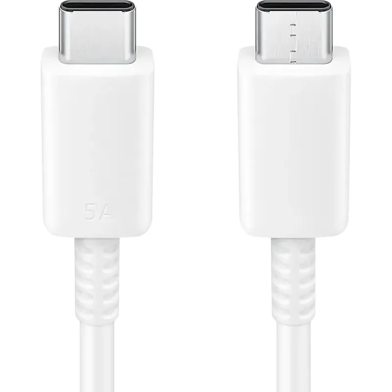 Кабель Samsung USB-C - USB-C 1m 5A EP-DN975 Белый (EP-DN975BWEGWW)