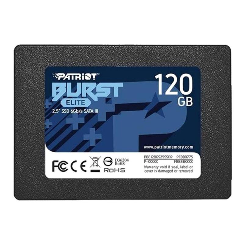 SSD накопитель Patriot SATA III 120Gb Burst Elite 2.5 (PBE120GS25SSDR)