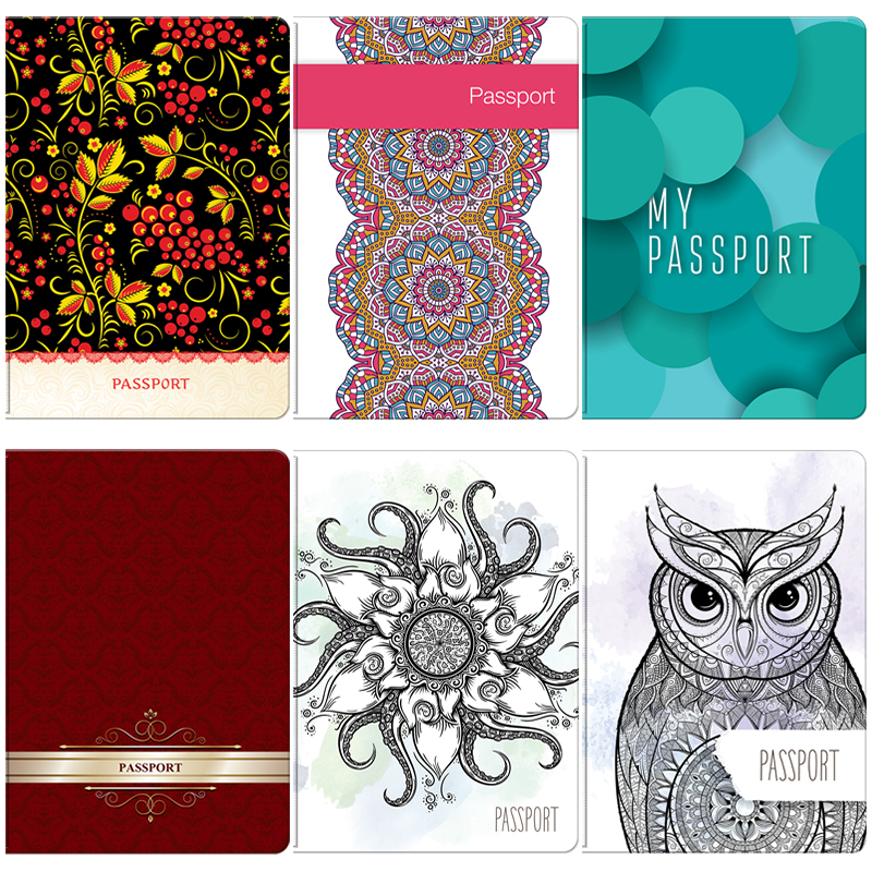 Обложка для паспорта OfficeSpace фотопечать, ПВХ, "Узоры" ассорти Обложка для паспорта OfficeSpace фотопечать, ПВХ, "Узоры" ассорти