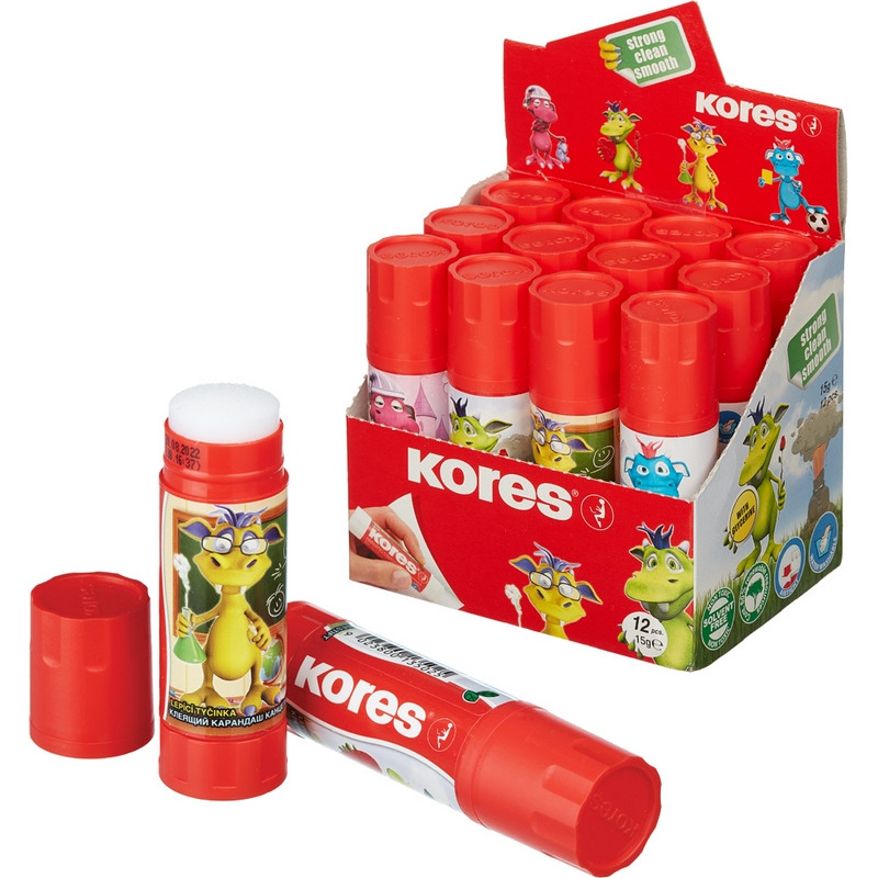 Клей-карандаш 15г KORES GluKIDS '13502