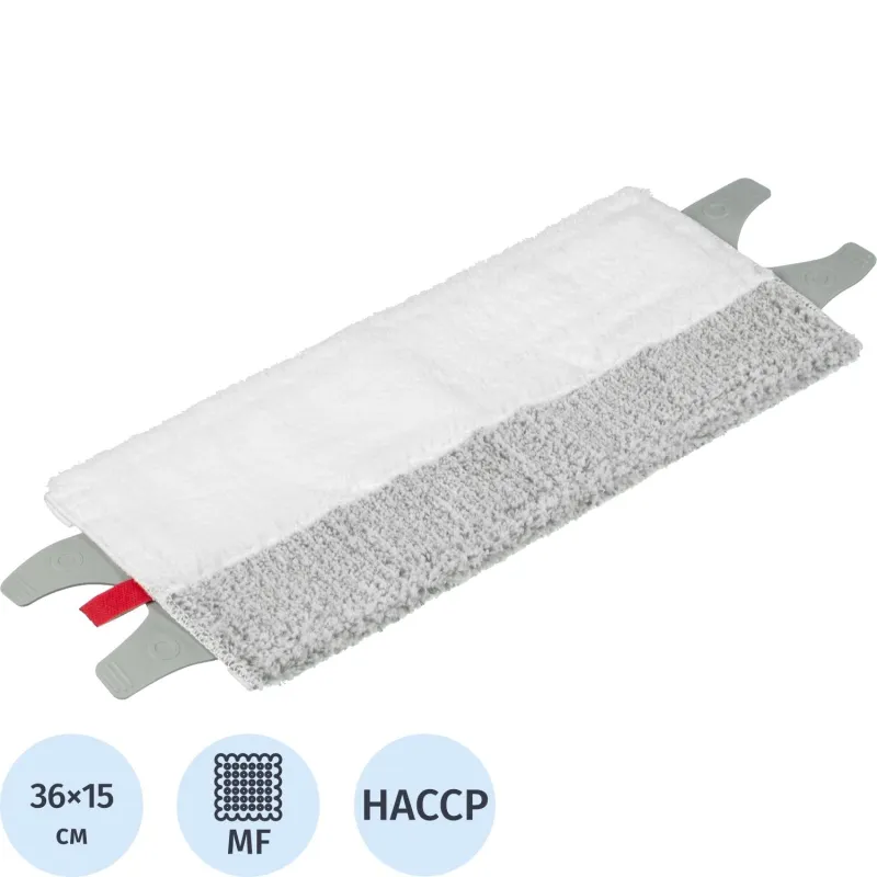 Насадка МОП микрофибра комбинированный (крепление М-образный язык), 35 см