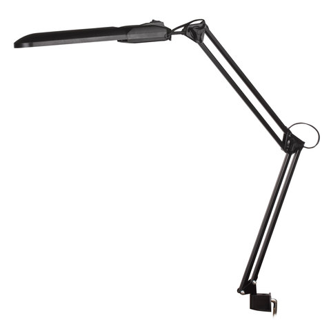 Светильник настольный "Дельта 1", на струбцине, люминесцентный, 11 Вт, черный, высота 70 см, G23, с