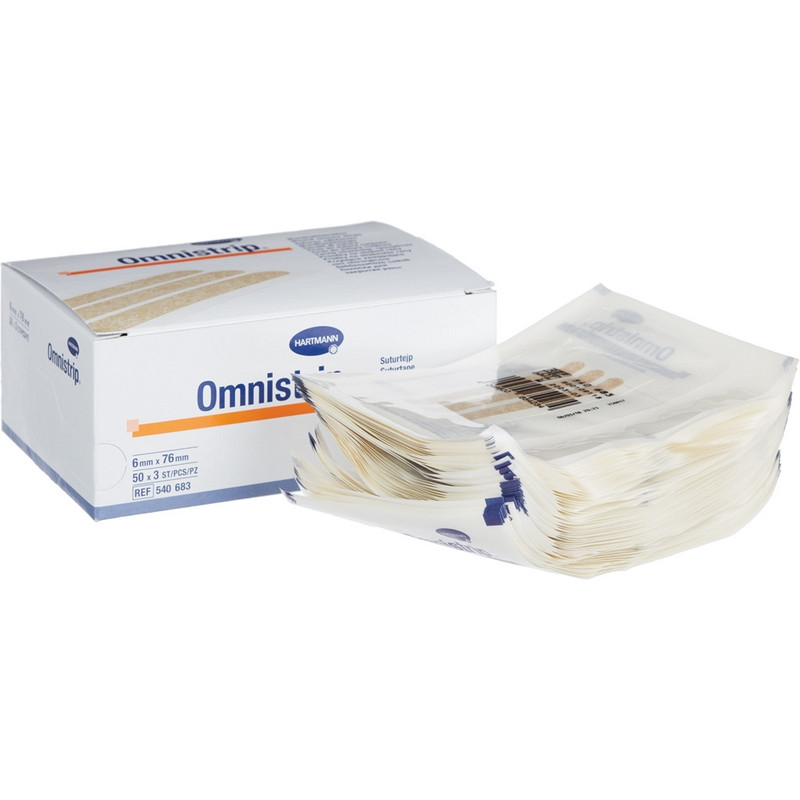 Перевяз. ср-ва Гипоалл.полоски на швы,стер.,6х76 мм,150 шт,Omnistrip