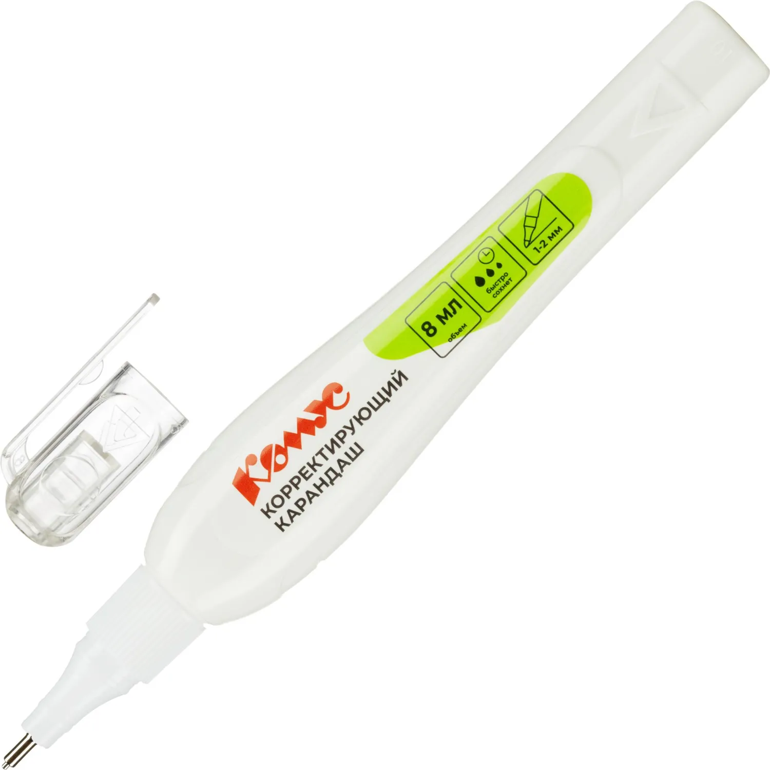 Корректирующий карандаш Комус 8 мл (быстросохнущая основа)