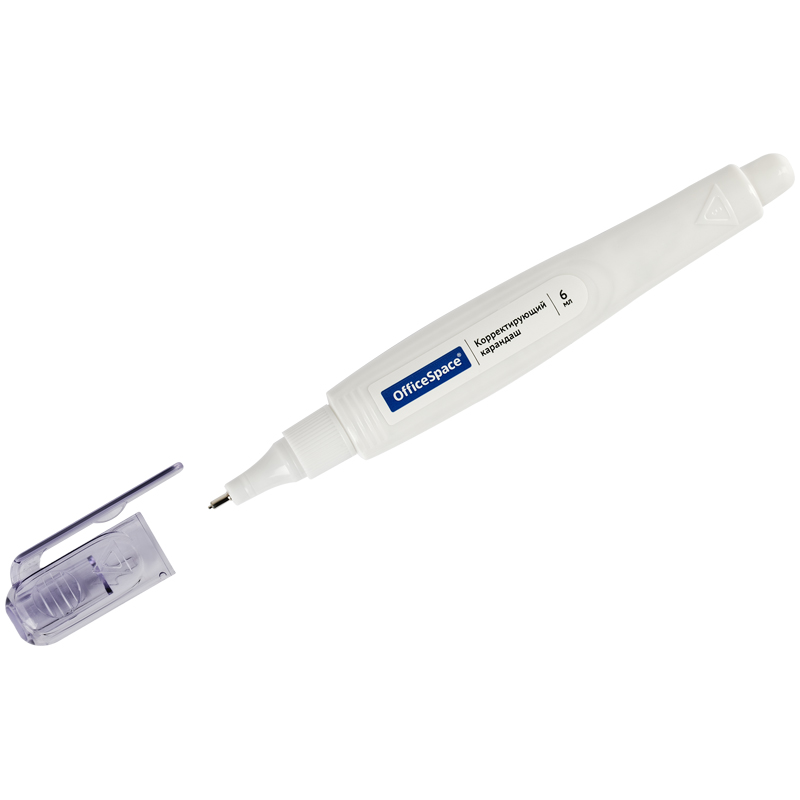 Корректирующий карандаш OfficeSpace, 06мл, металлический наконечник Корректирующий карандаш OfficeSpace, 06мл, металлический наконечник