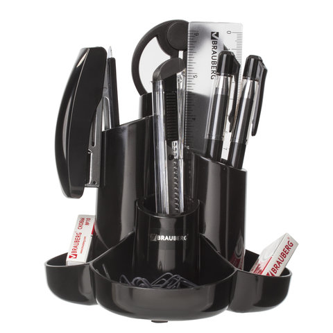 Канцелярский набор BRAUBERG "Богемия", 10 предметов, черный Канцелярский набор BRAUBERG "Богемия", 10 предметов, черный