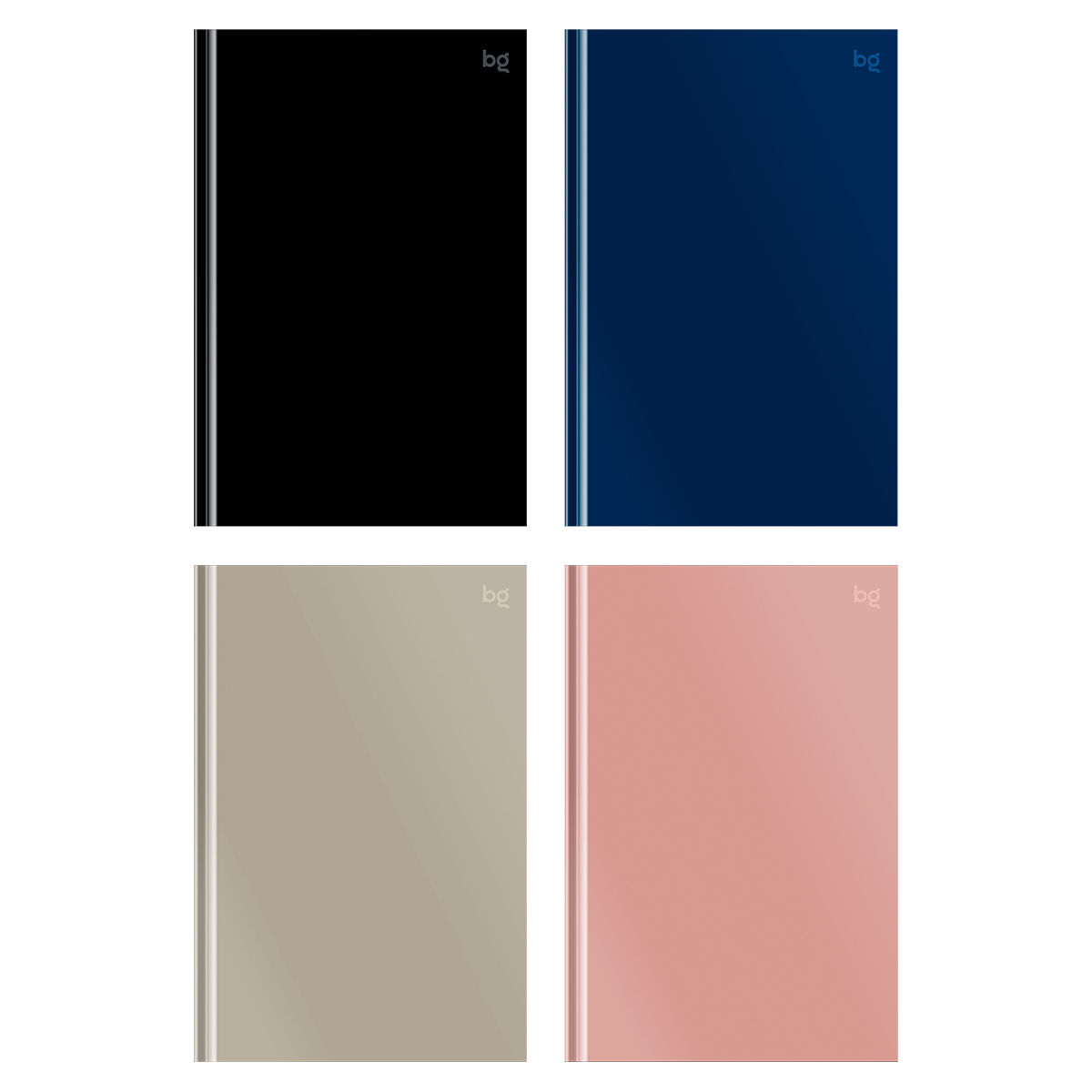 Бизнес-блокнот А6, 64л., евроформат, BG "Моно. Классические цвета", soft-touch ламинация