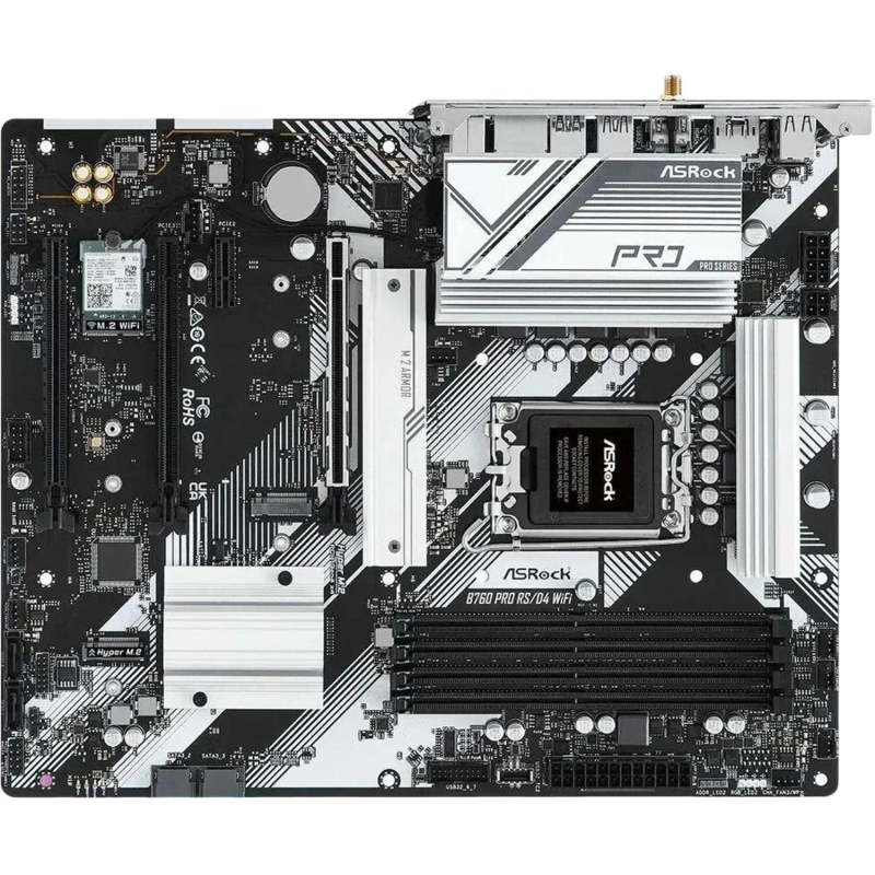 Материнская плата ASROCK B760 PRO RS/D4, LGA1700,4xDDR4,(90-MXBKS0-A0UAYZ)