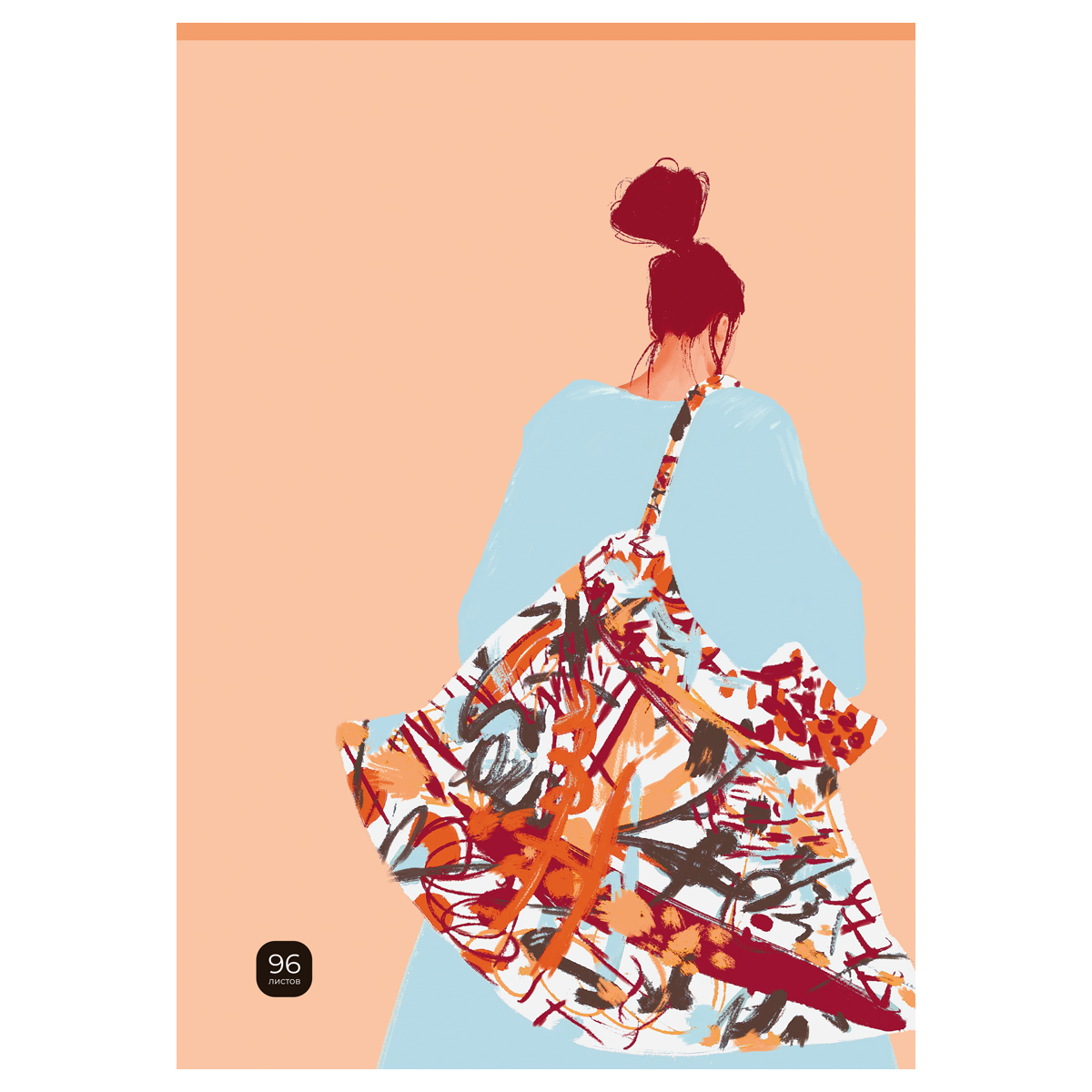 Тетрадь 96л., А4 клетка BG "Story", суперэконом