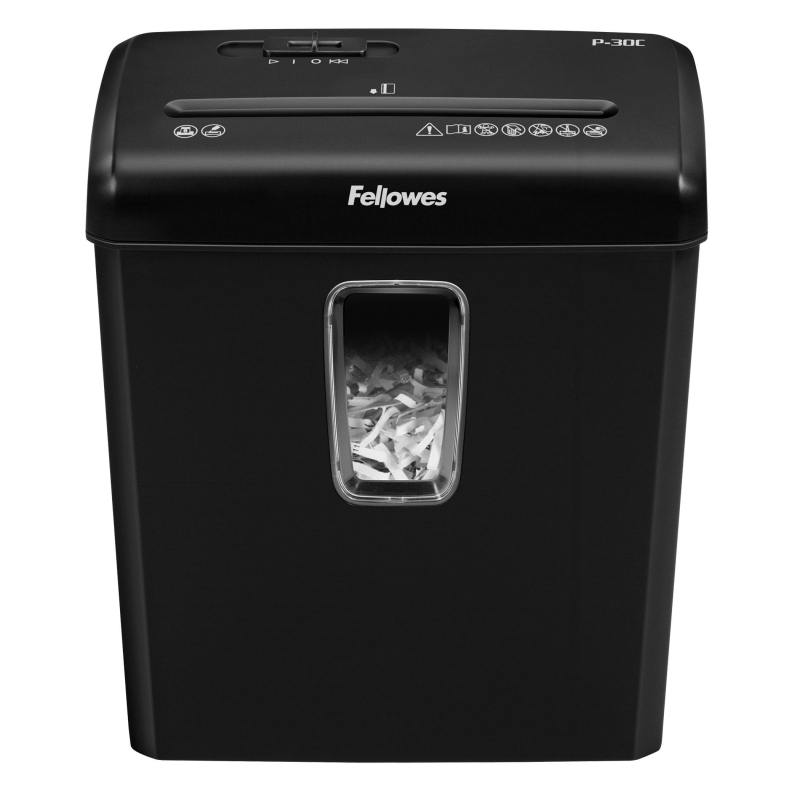 Шредер (уничтожитель) Fellowes Powershred P-30C, 4 ур.секр., 6 лист, 15л