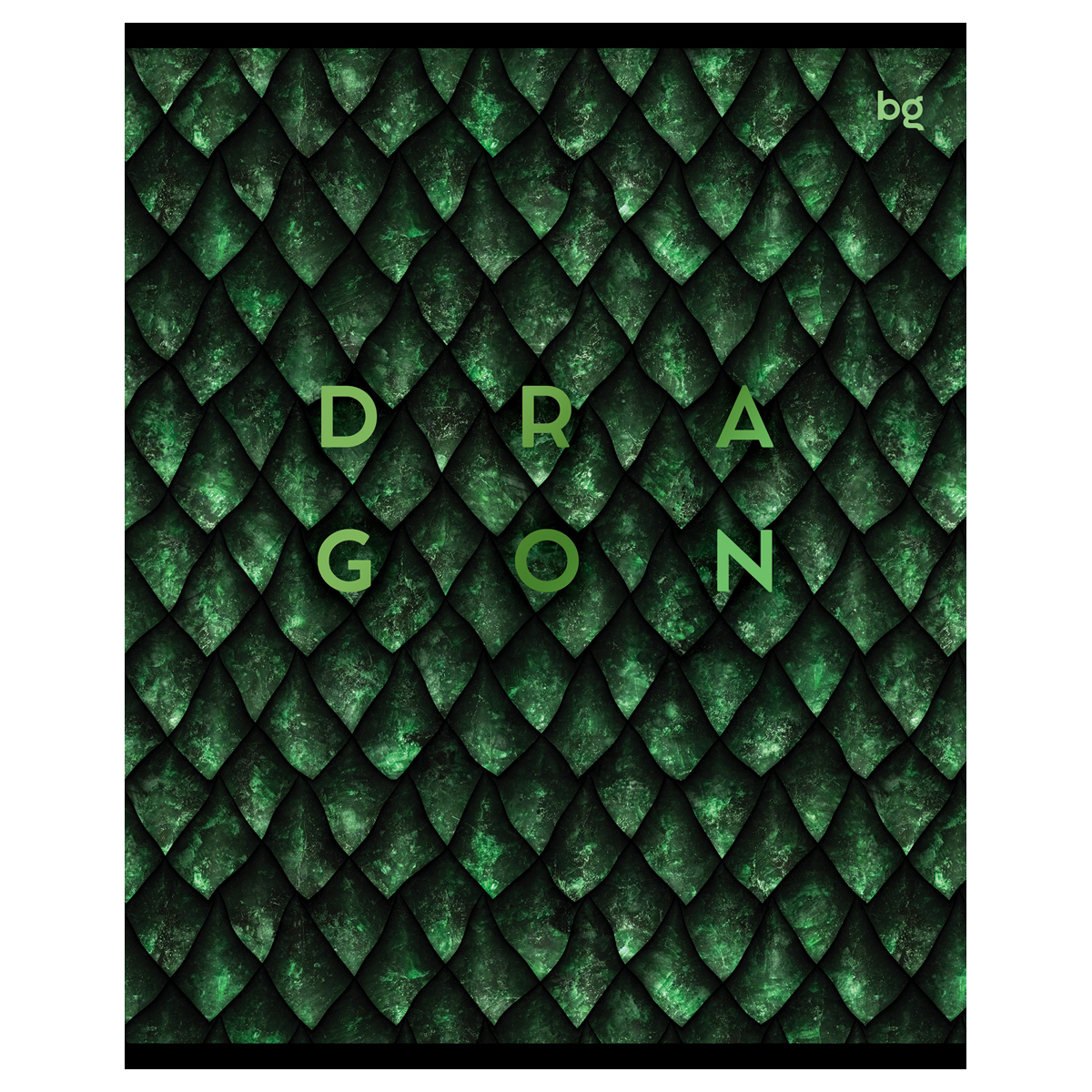 Тетрадь 48л., А5, клетка BG "Dragon-like", металлизация