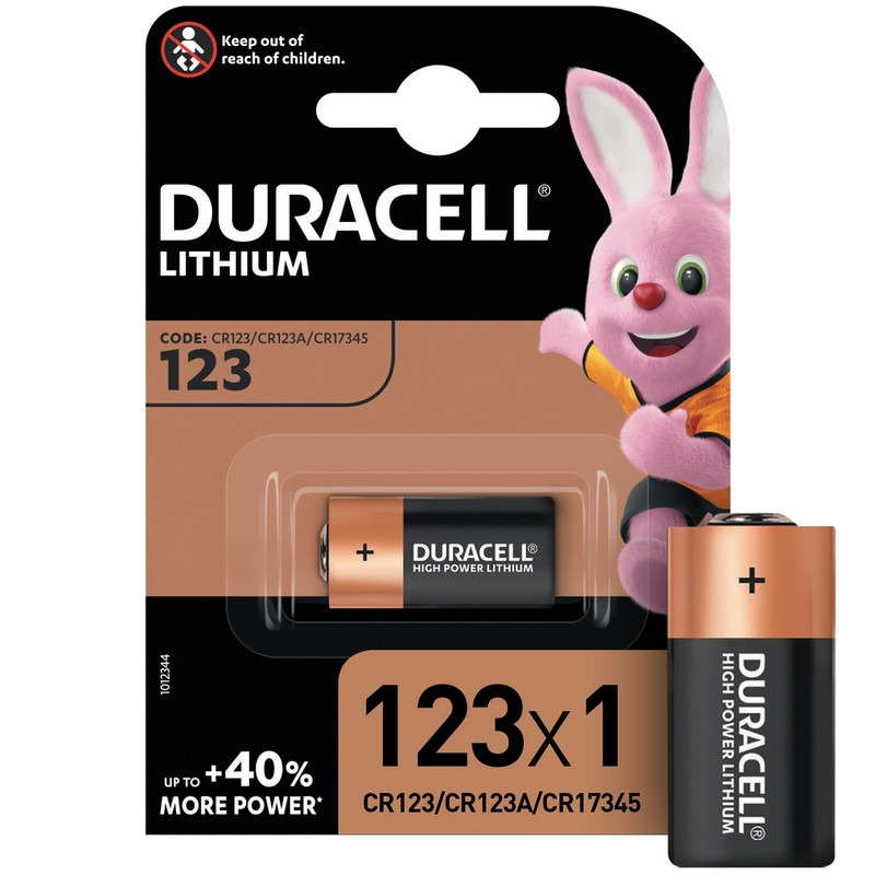 Батарея DURACELL CR123 ULTRA 3V Lithium, для фотоапп. бл/1