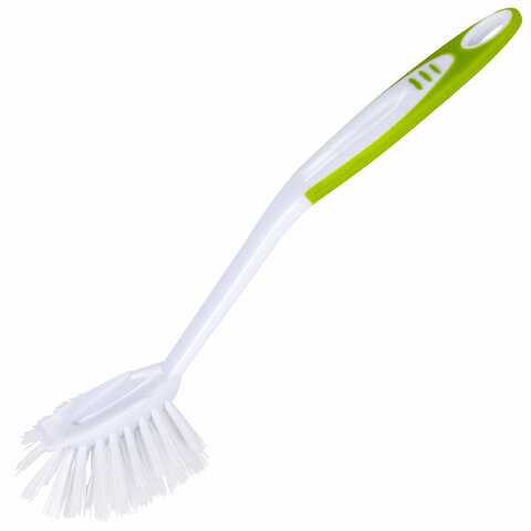Щетка для мытья посуды ЛЮБАША, 25 см, пластик, ручка с ПВХ-покрытием, 603631 Щетка для мытья посуды ЛЮБАША, 25 см, пластик, ручка с ПВХ-покрытием, 603631