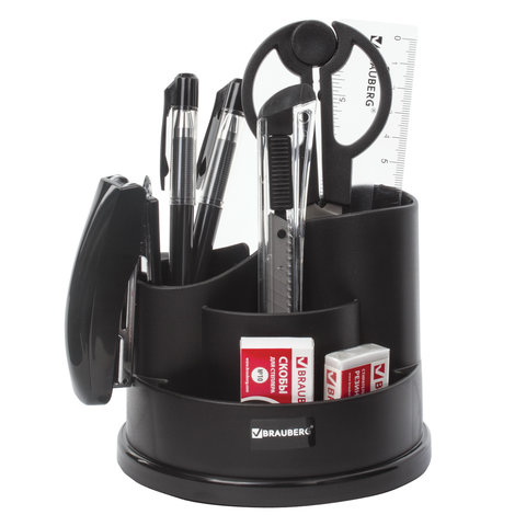 Канцелярский набор BRAUBERG "Рапсодия", 10 предметов, вращающаяся конструкция, черный, 236953 Канцелярский набор BRAUBERG "Рапсодия", 10 предметов, вращающаяся конструкция, черный, 236953