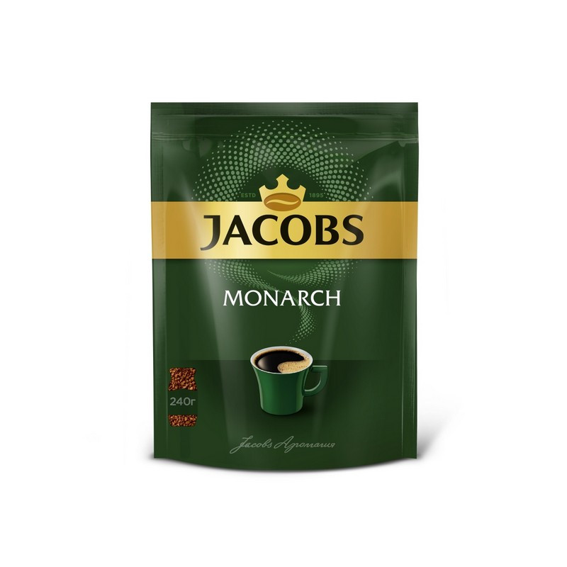 Кофе Jacobs Monarch натур.раств.сублим. 240г пакет