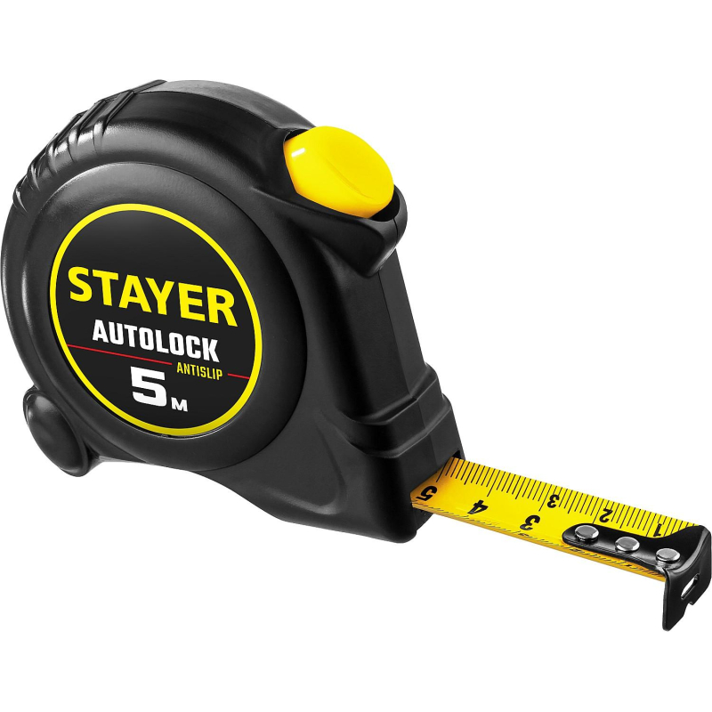 Рулетка измерительная Stayer Autolock 5 м x 19 мм сталь
