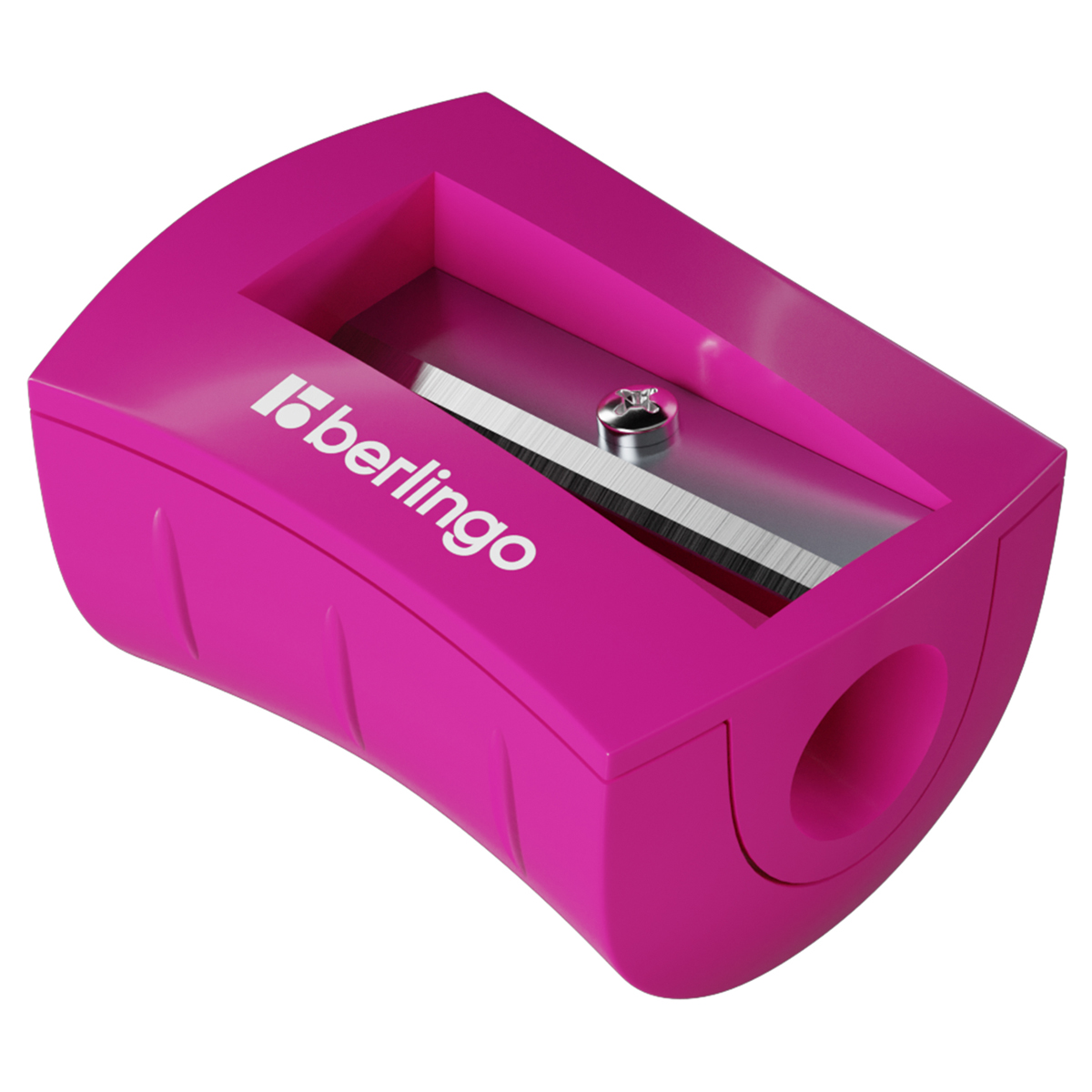 Точилка пластиковая Berlingo "City Style", 1 отверстие, ассорти