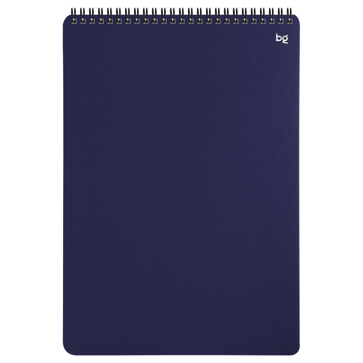 Блокнот А4 80л. на гребне BG "Base", пластиковая обложка, синий