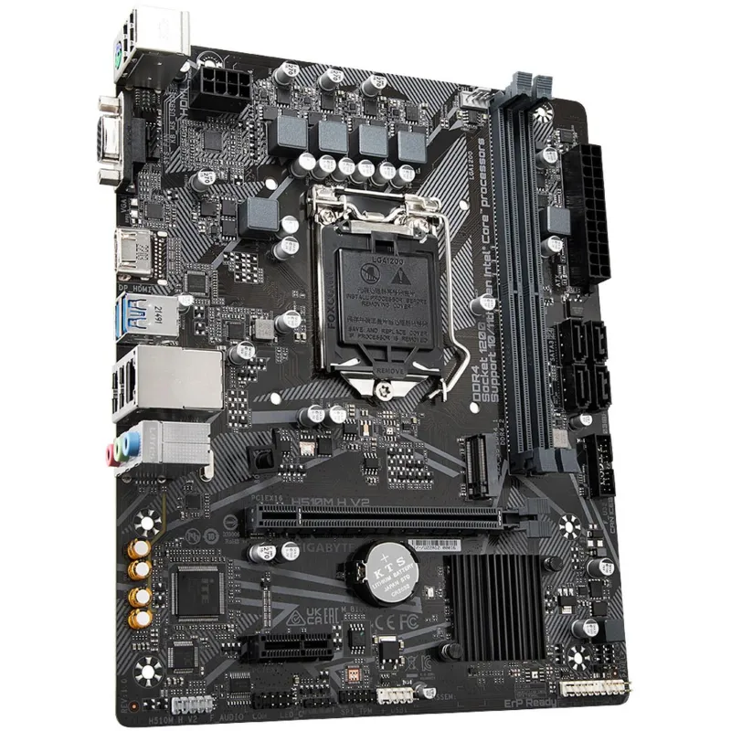 Материнская плата Gigabyte H510M H V2, s1200, H470, 2xDDR4, mATX