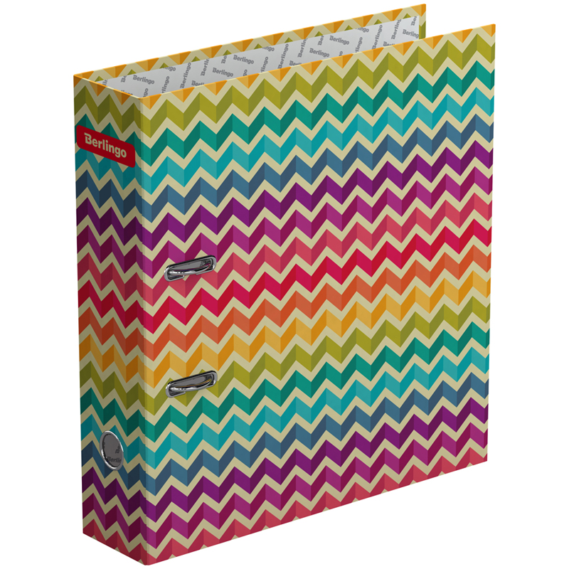 Папка-регистратор Berlingo "Geometry", 80мм, ламинированная, с рисунком