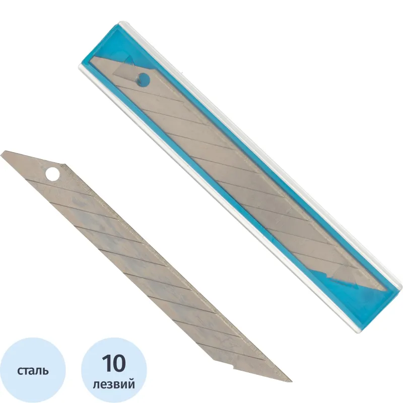 Лезвие TOPFORT Extra 9 мм сегментированное 30 градусов сталь SK2 10 шт/уп