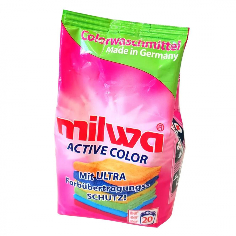 Порошок стиральный MILWA ACTIVE COLOR конц для цветного белья 1,34кг