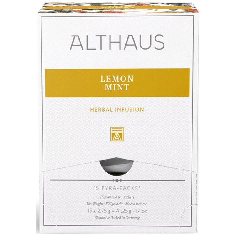 Чайный напиток Напиток травяной в пирамидках Althaus Lemon Mint, 15х2,75гр