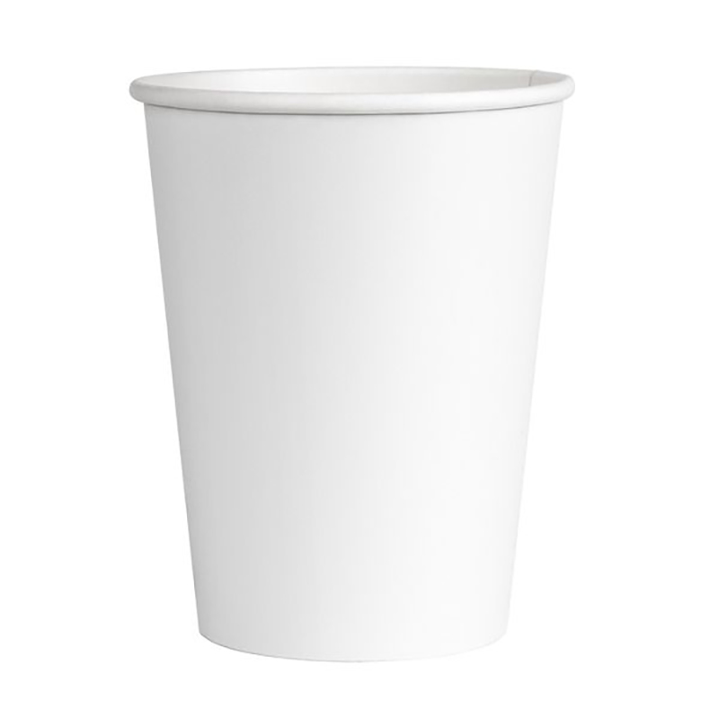 Стаканы одноразовые OfficeClean 300 мл, набор 50 шт., бумажные однослойные, белые, хол/гор