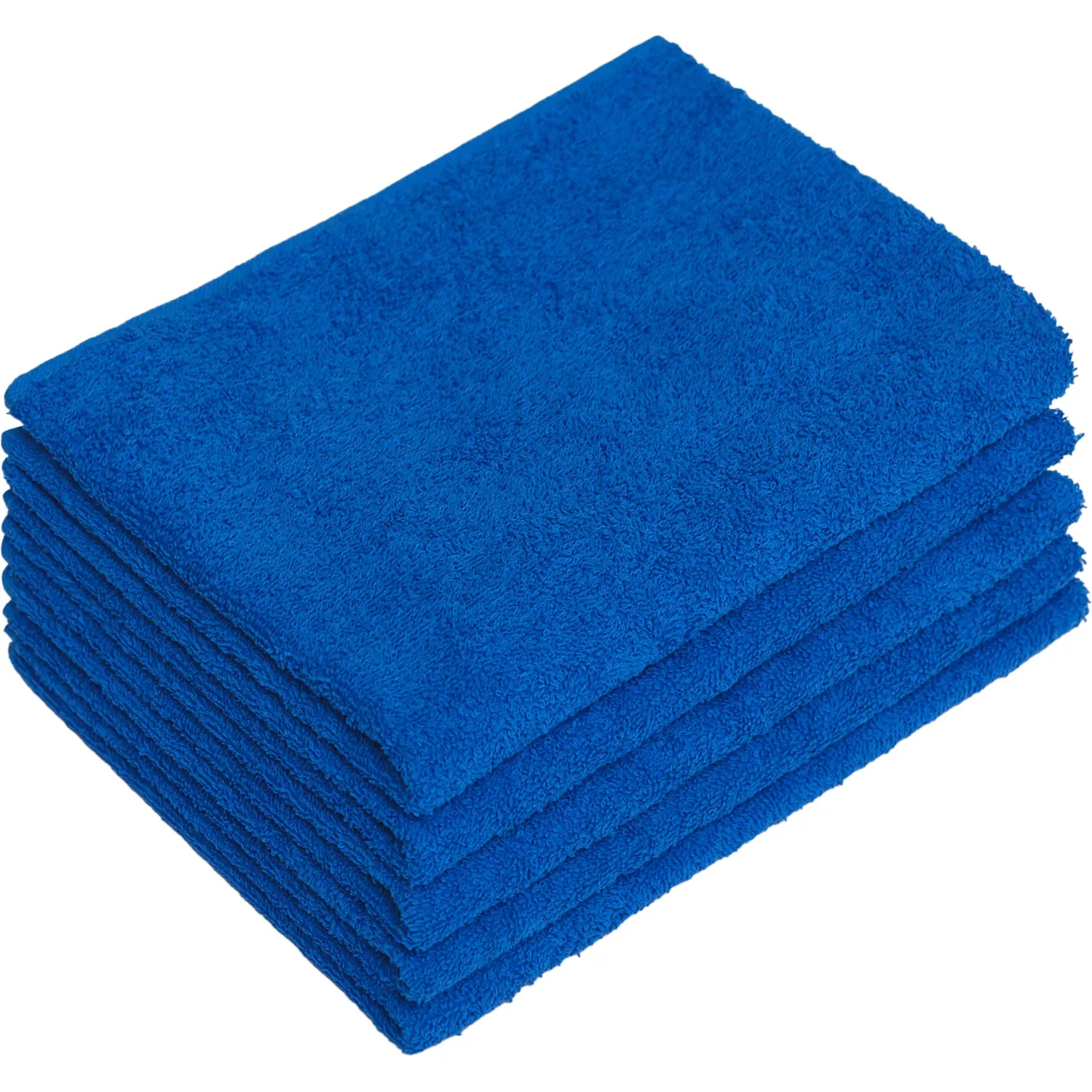 Набор полотенец махровых 5 штук в упаковке 50x90 см 440 г/кв.м голубые