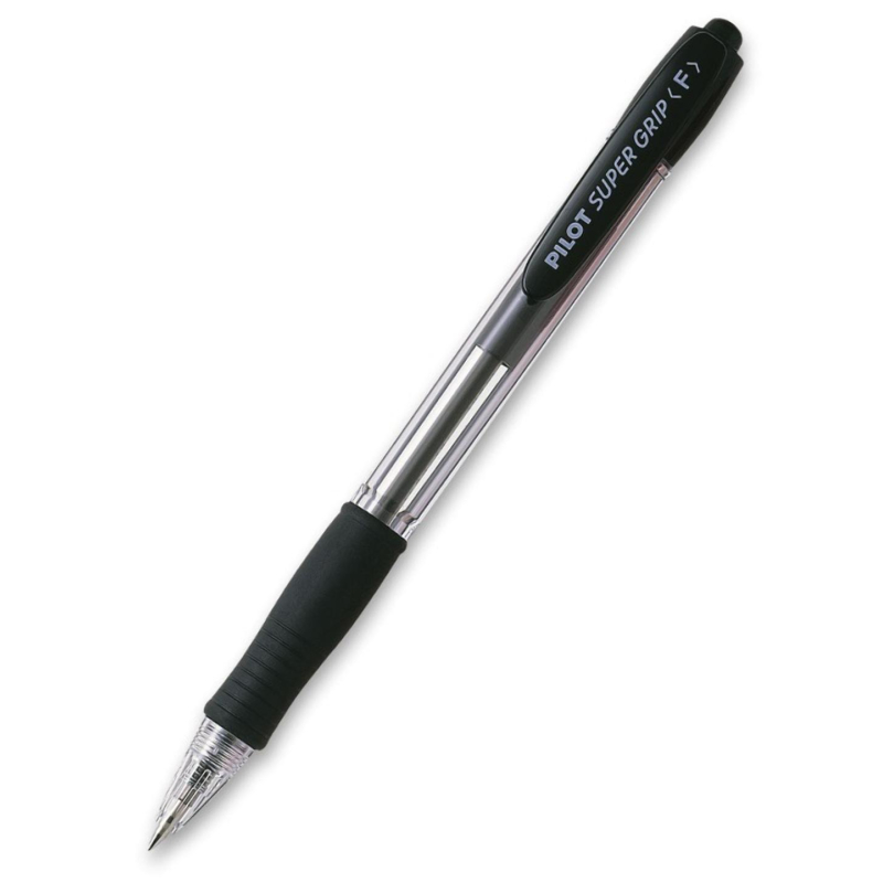 Ручка шариковая автоматическая PILOT BPGP-10R-F резин.черная 0,22мм Япония