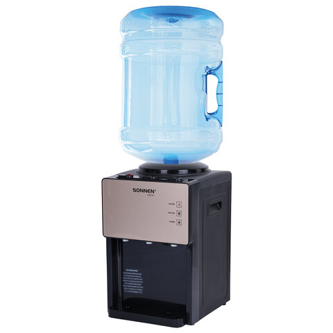 Кулер для воды SONNEN TSE-03BBP, настольный, НАГРЕВ/ОХЛАЖДЕНИЕ ЭЛЕКТРОННОЕ, 3 крана, черный/бежевый, 455751 Кулер для воды SONNEN TSE-03BBP, настольный, НАГРЕВ/ОХЛАЖДЕНИЕ ЭЛЕКТРОННОЕ, 3 крана, черный/бежевый, 455751