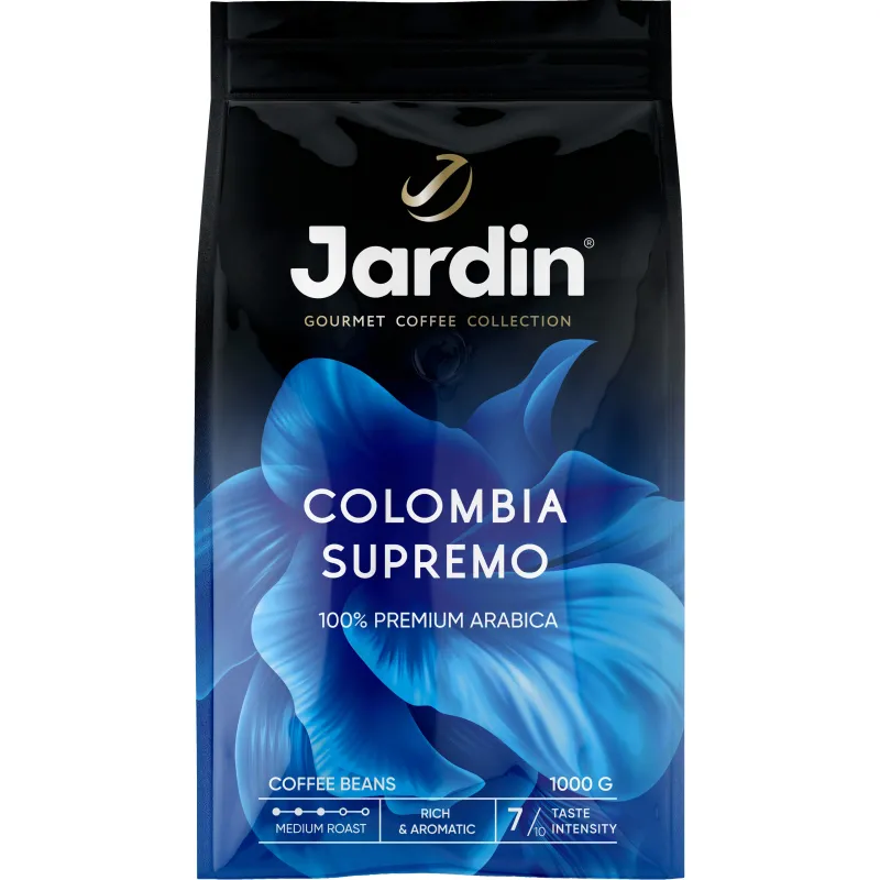 Кофе Jardin Colombia supremo в зернах, 1кг