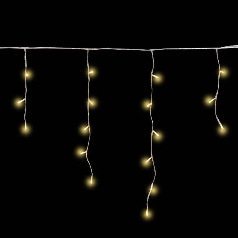 Гирлянда светодиодная АЙСИКЛ (бахрома) 10х0,6м, IP44,238LED Теп бел 255-546