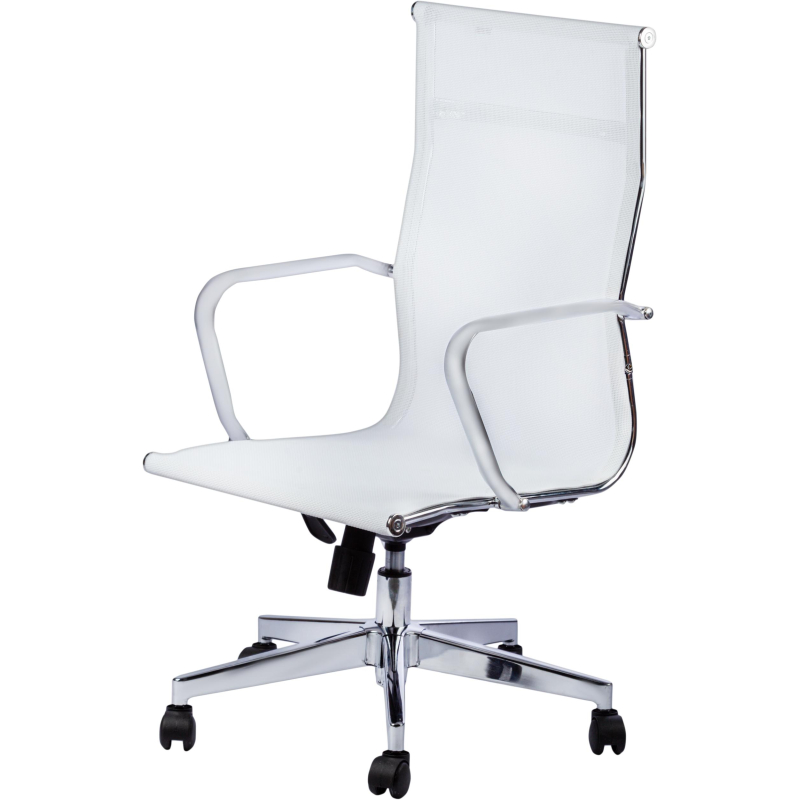 Кресло для руководителя Easy Chair 710 T белое (сетка, металл)