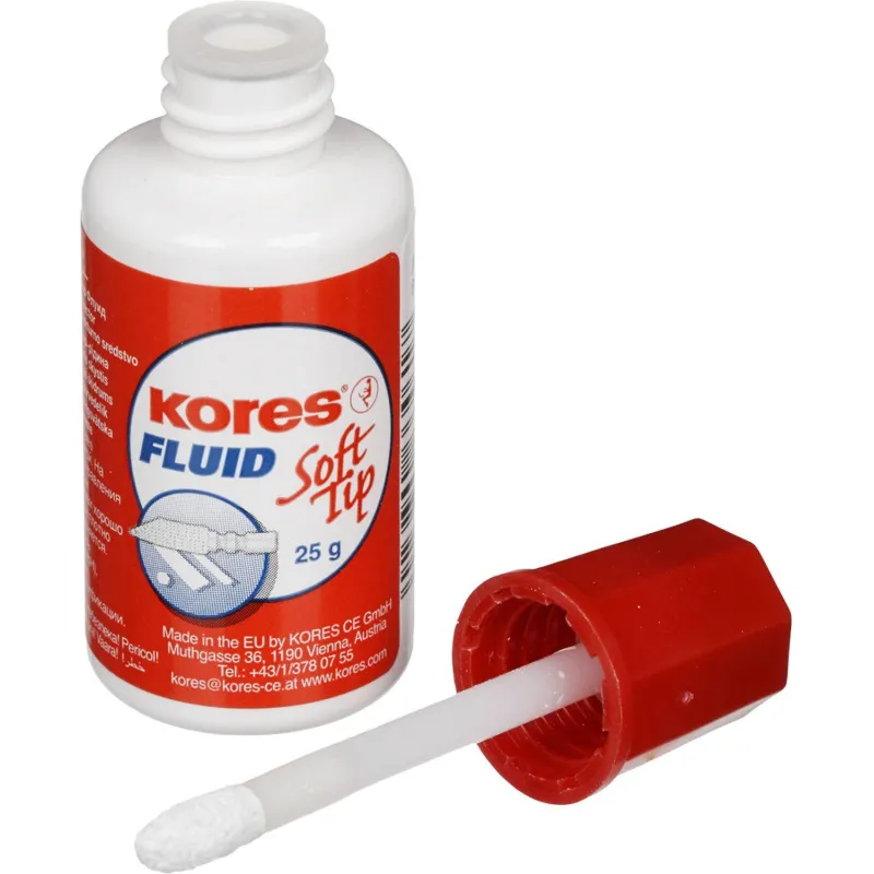 Корректирующая жидкость на быстросохн.основе 20мл KORES Soft Tip FLUID порол. '66418