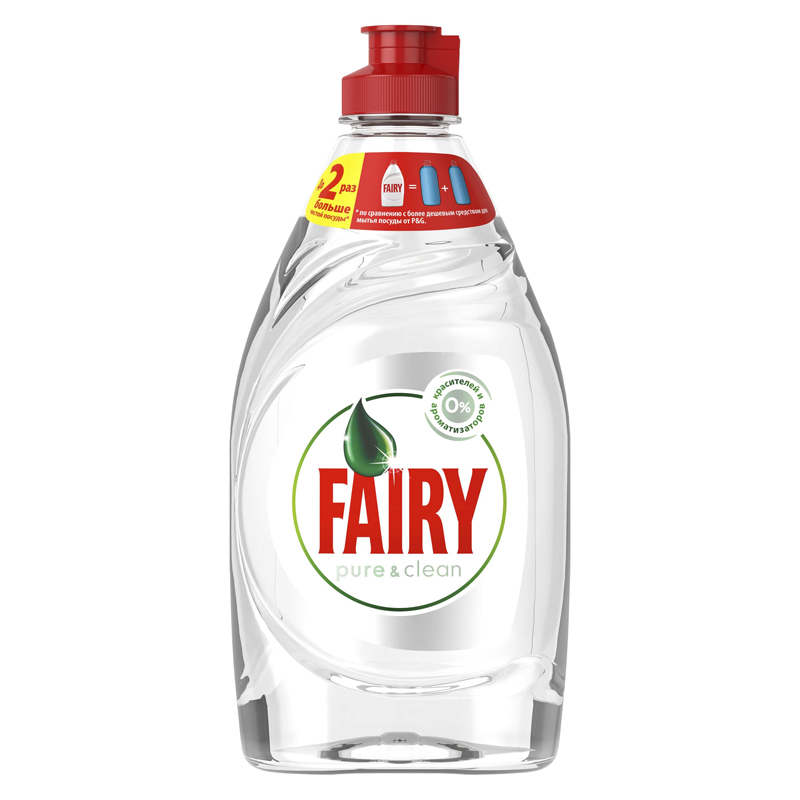Средство для мытья посуды Fairy "Pure & Clean", 450 мл (ПОД ЗАКАЗ)