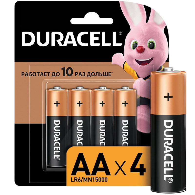 Батарея DURACELL АА/LR6-4BL BASIC бл/4