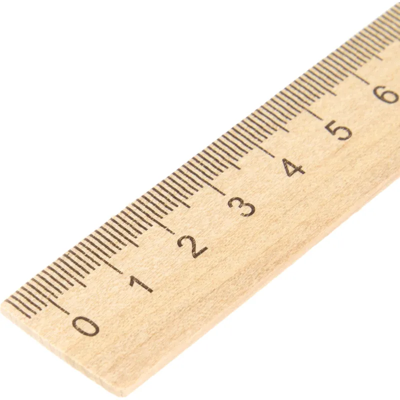Набор линеек Выбор есть 15, 20, 25, 30 см деревянная (4 штуки в упаковке)