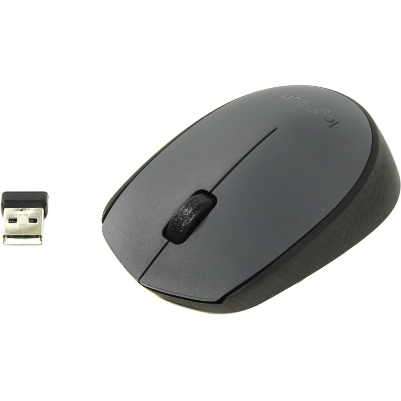 Мышь беспроводная Logitech M170 серая (910-004646)