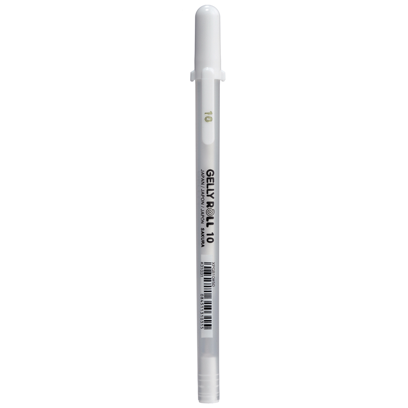 Ручка гелевая Sakura "Gelly Roll" белая, 1,0мм